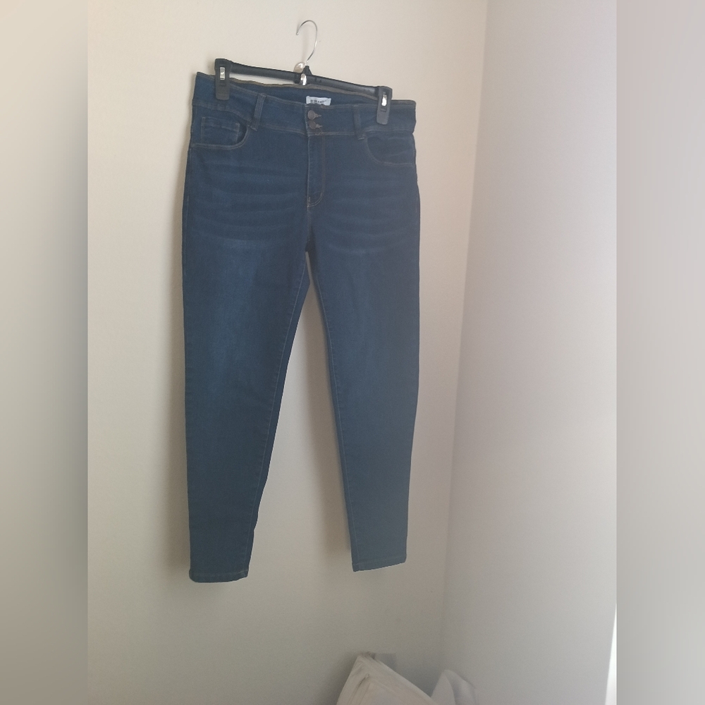 Blue Savvy Jeans Women 17/23 Indigo Elegant Skinny Cowgirl Casual Academia Y2K